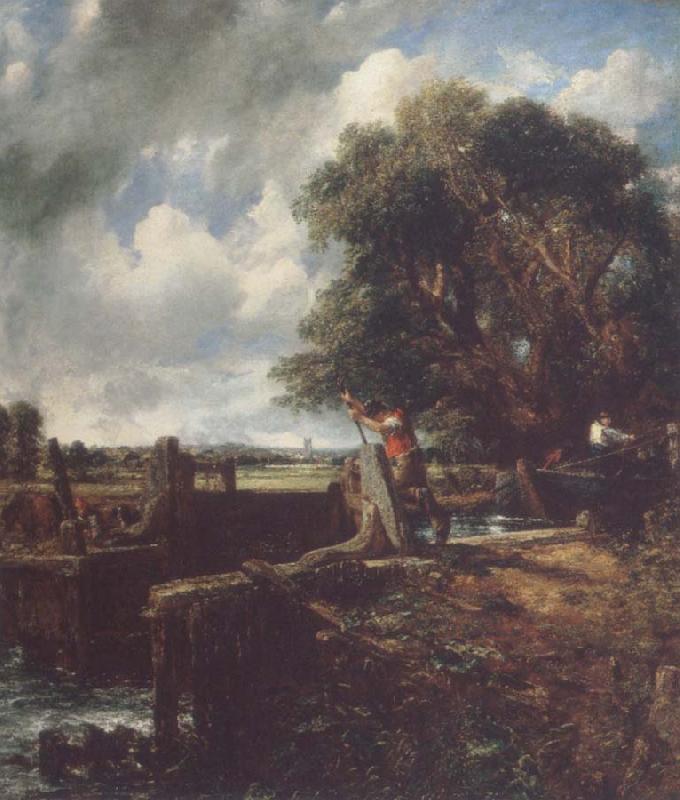 John Constable Flatford Lock 19April 1823